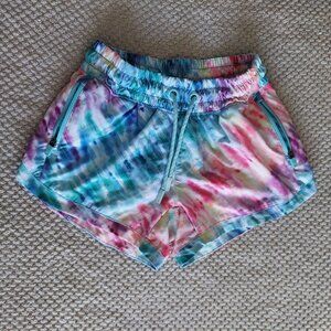 Athleta Girl All Play Shorts – Pride Edition Rainbow Tie Dye – Size S/7